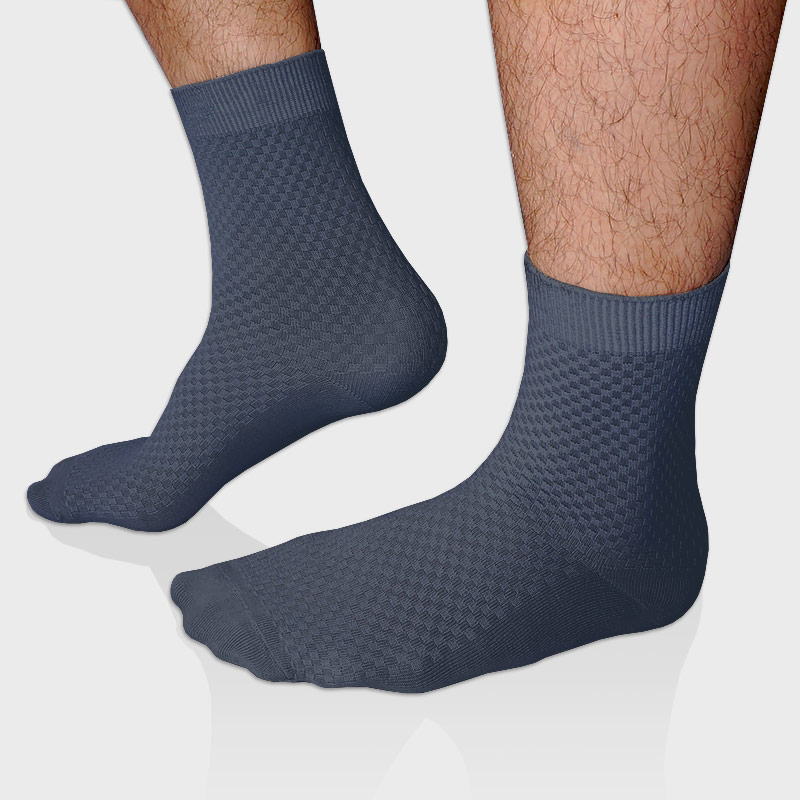 5 Pack - Steel Blue Bamboo Socks - Bamboo Collection
