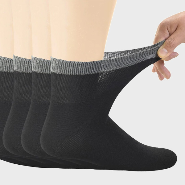 6 Pack - Diabetic Bamboo Ankle Socks - Improves Blood Circulation ...