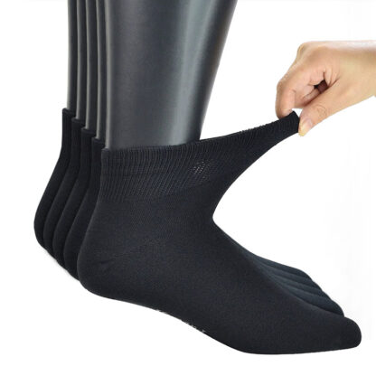 5 Pack - Diabetic Bamboo Ankle Socks - Bamboo Collection