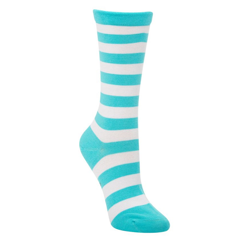 3 Pack - Women's Bamboo Striped Non Tight Health Socks - Bamboo Collection