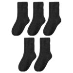 5 Pack - Women's Thick Wool Socks - Bamboo Collection