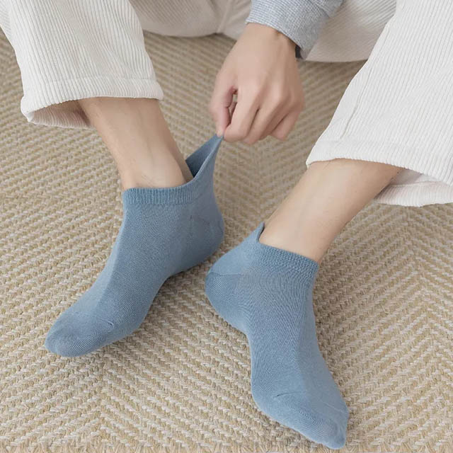5 Pack - Bamboo Ankle Socks with Ankle Cushioning Tab - Bamboo Collection